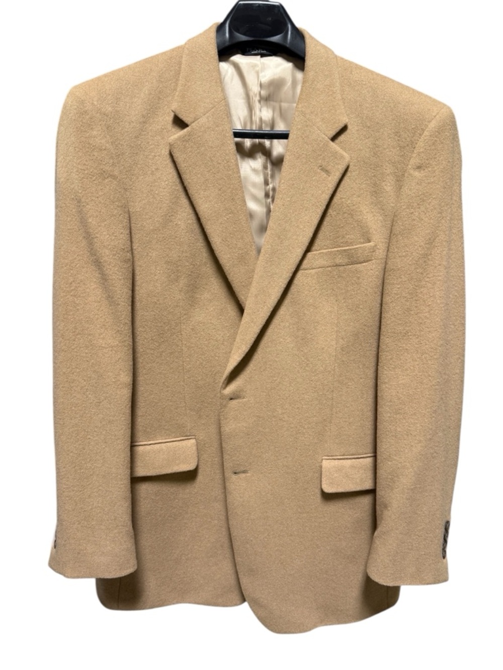 Vintage Jos. A Bank 100% Camel Hair 2 Button Notched Lapel Blazer Sport Coat